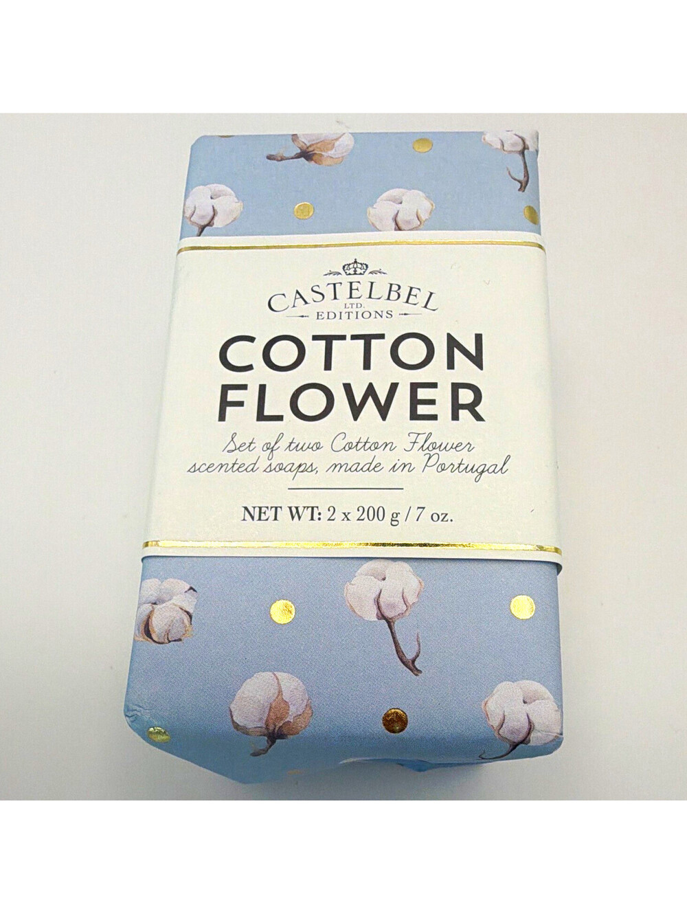 Castelbel Editions Cotton Flower Scented Body Bar Soap 2 x 200g (7oz)
